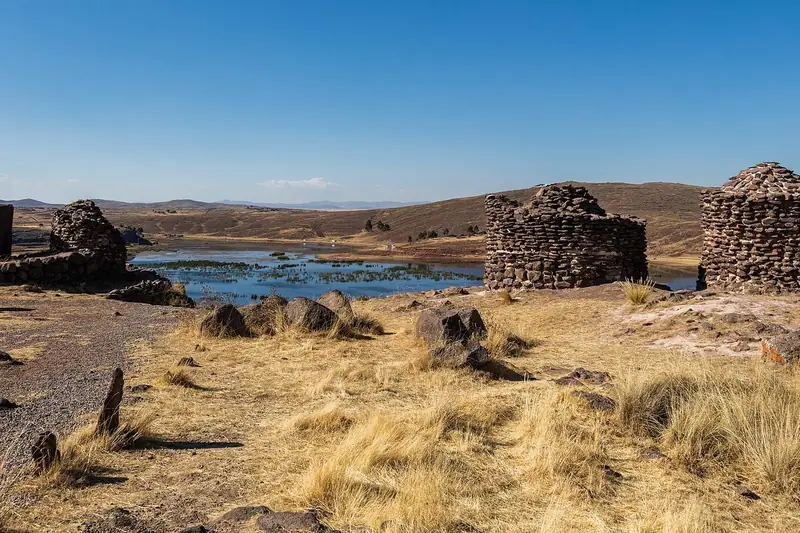 Torres funerarias (chullpas) de Sillustani, cerca de Puno